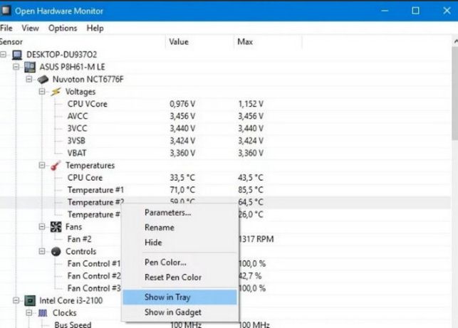 как узнать температуру процессора в windows 10
