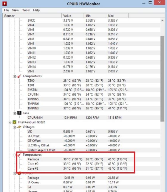 как узнать температуру процессора в windows 10