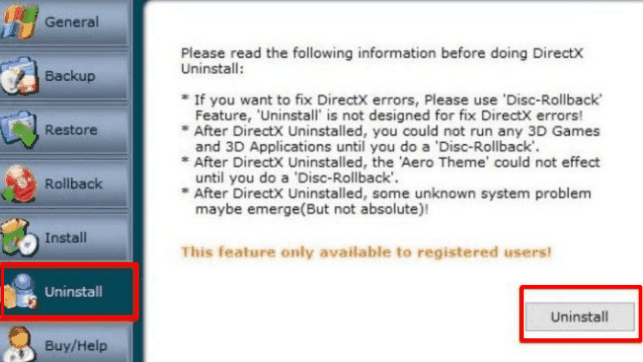 как удалить directx на windows 10