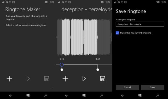 как изменить мелодию звонка в windows 10 mobile на свою