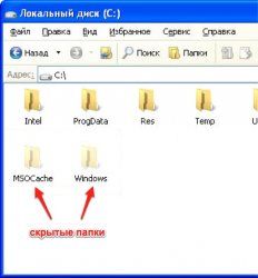 как на windows 10 посмотреть скрытые папки