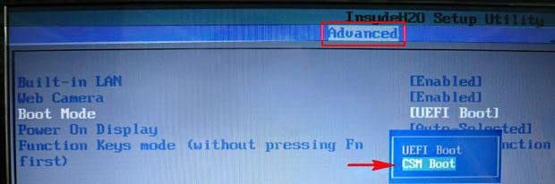 uefi bios как установить windows 10