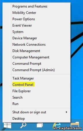 как в windows 10 найти панель управления
