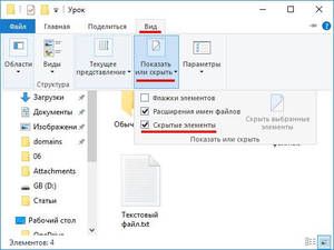 как на windows 10 посмотреть скрытые папки
