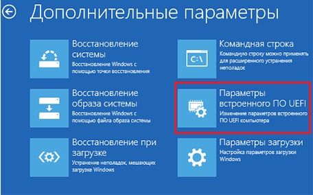 как в виндовс 10 выйти в биос