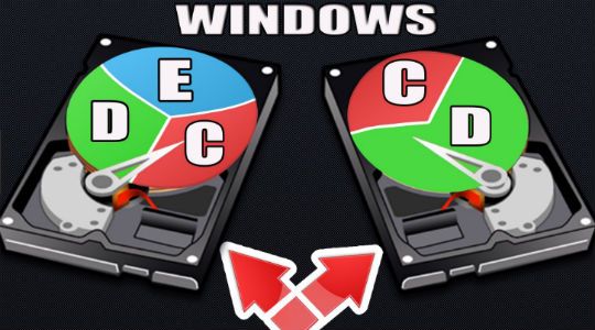 как объединить диски в windows 10