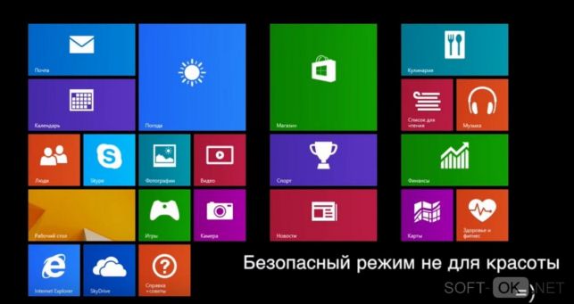 как зайти в безопасный режим windows 8