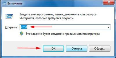 как вызвать командную строку в виндовс 7