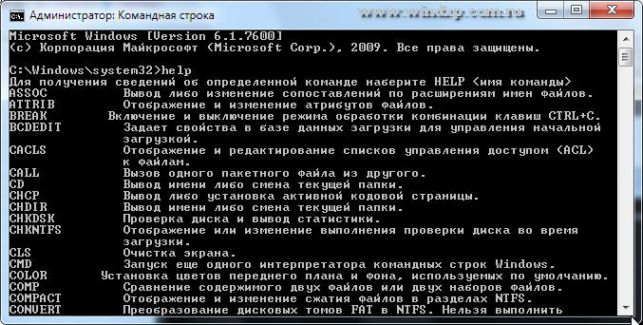 как открыть командную строку в windows 7