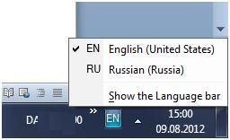 как вернуть языковую панель в windows 7 в нижнюю панель