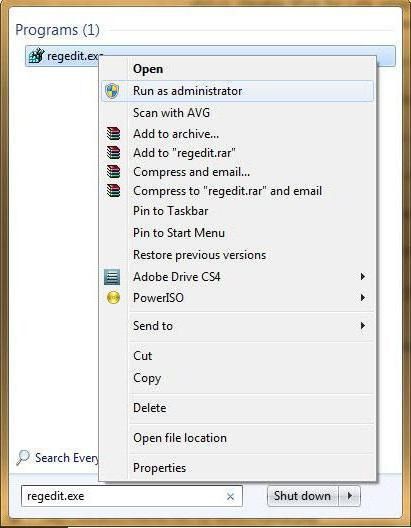 редактор реестра windows 7 как открыть