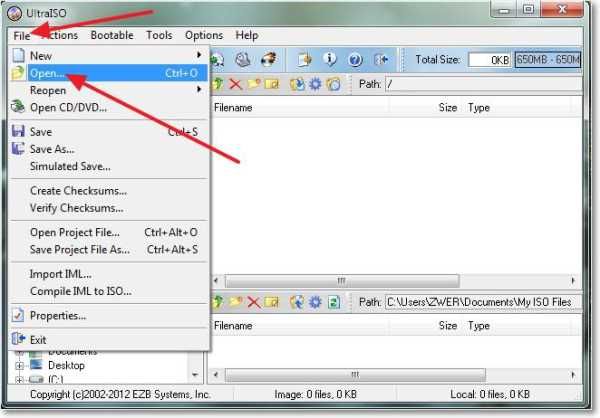 ultraiso как создать загрузочную флешку windows 7