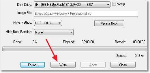 ultraiso как создать загрузочную флешку windows 7