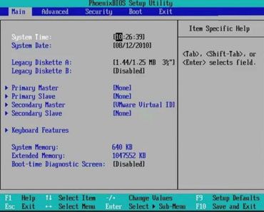 как установить windows 7 с диска через биос