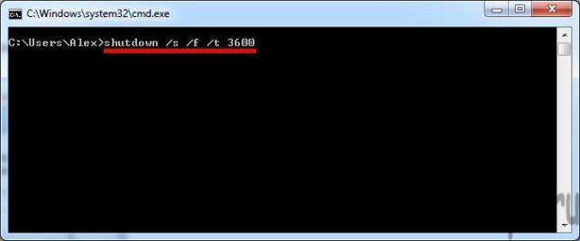 как установить таймер выключения компьютера windows 7