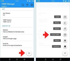 как установить twrp recovery через компьютер