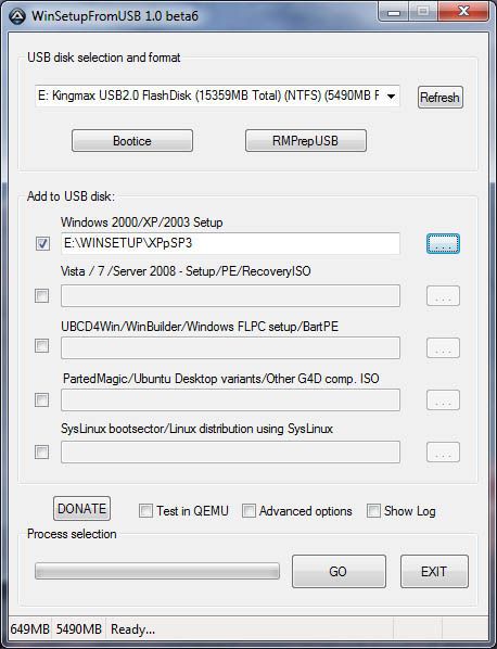 как установить windows xp с флешки на компьютер