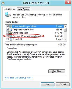 как удалить папку windows old в windows 7