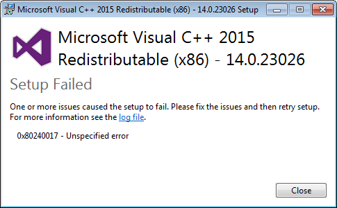 0х80240017 неопознанная ошибка как исправить в windows 7