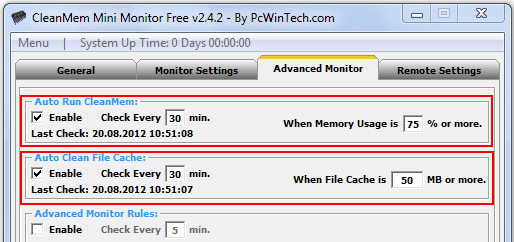 как очистить оперативную память на windows 7