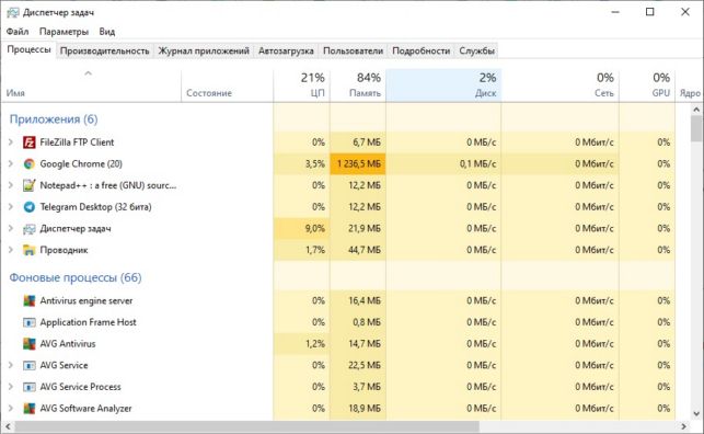как очистить оперативную память на windows 7