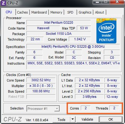 как узнать сколько ядер на компьютере windows 7