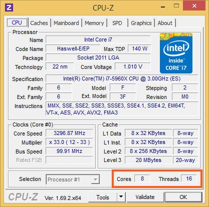 как узнать сколько ядер на компьютере windows 7