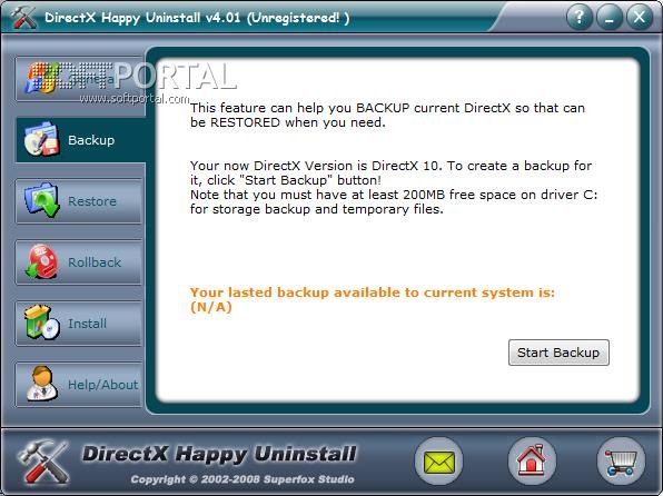 как удалить директ х для windows 7
