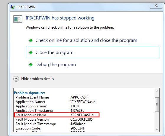 kernelbase dll ошибка как исправить windows 7