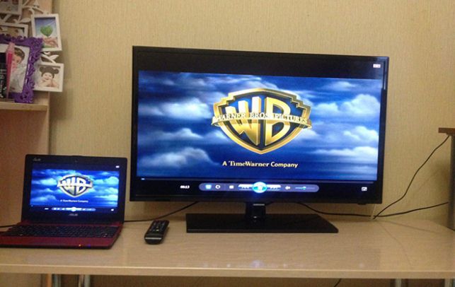 как подключить ноутбук к телевизору через hdmi на windows 7