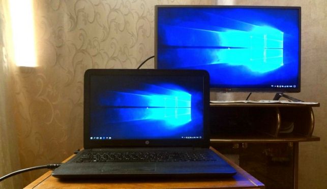как подключить ноутбук к телевизору через hdmi на windows 7