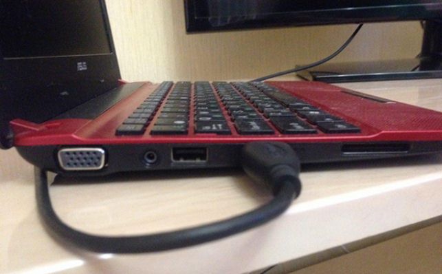 как подключить ноутбук к телевизору через hdmi на windows 7