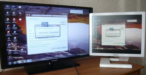 как подключить ноутбук к телевизору через hdmi на windows 7