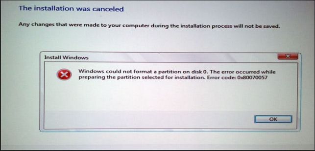 ошибка центра обновления windows 0x80070057 windows 7 как исправить