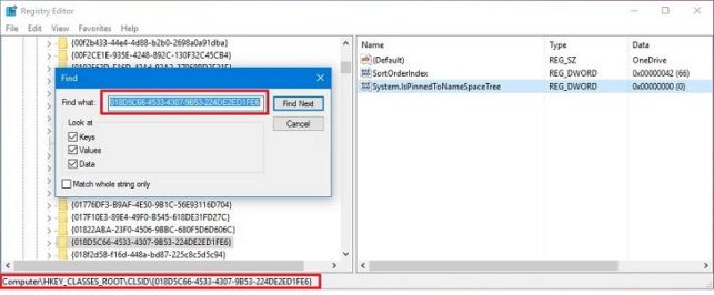 как удалить onedrive windows 10 полностью