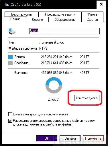 как очистить диск с от ненужных файлов виндовс 10